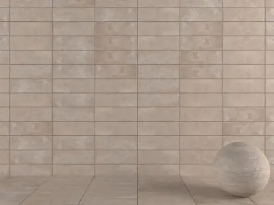 Concrete wall tiles Suite Taupe 20x60 Set 5 Texture