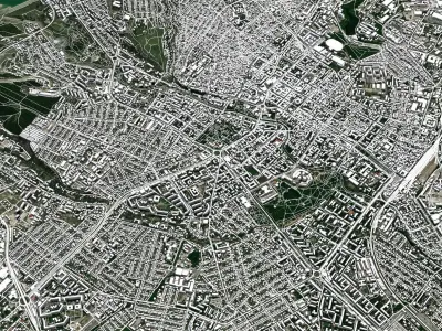 Cityscape Simferopol Crimea Ukraine 3D model