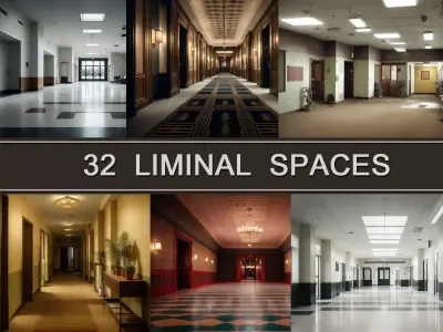 32 Liminal Spaces Backdrops Texture