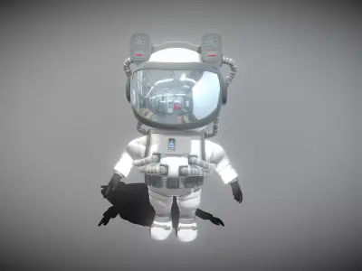 Astronaut in space suit 3D model