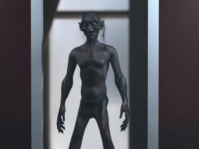 CREEPY DEMON Low-poly 3D model