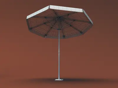 Beach Parasol 03 Low-poly 3D model