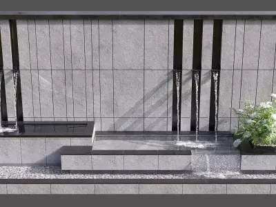 WATERFALL FOUNTAIN CASCADE  NO20 A 3D model