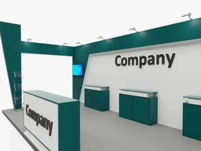 Exhibition stand 9 3D model