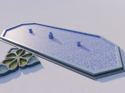 Octagonal Pool-Geometric Pool 3D model