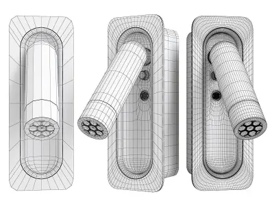 Ledtube  Mini Wall Sconce Low-poly 3D model