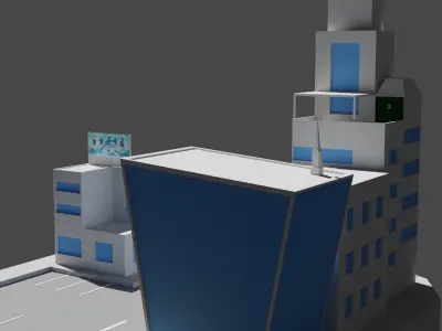 MIniature Town 3D model