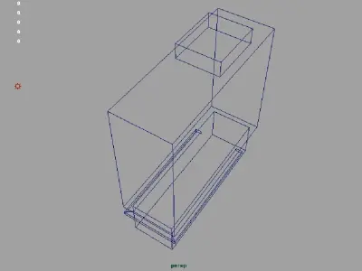 Hotel lowpoly building Low-poly 3D model