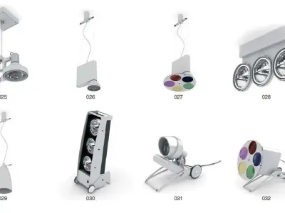 Collection Of lights 117 Models 3D model