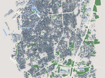 Livorno City Italy 3D model