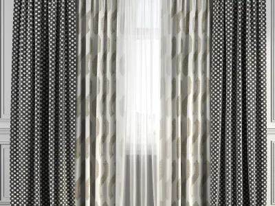 Curtain Set 138 3D model