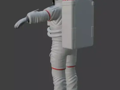 High Poly Astronaut Spacesuit Cinematic Detail 4K PBR Textures 3D model
