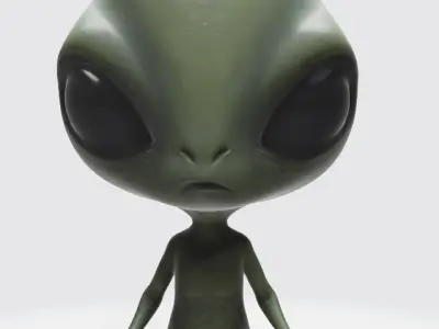 Small alien 3D model