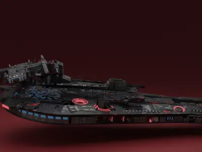 Spaceship besiege 3D model