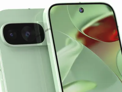 Google Pixel 9 Wintergreen 3D model