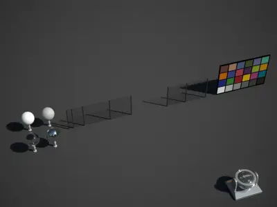 Metal mesh gates or fence Low-poly 3D model