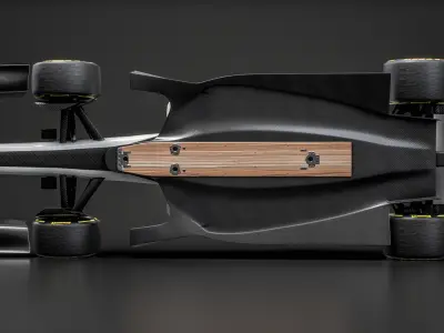 Formula 1 2026 Showcar White Mockup F1 Race Car Concept 