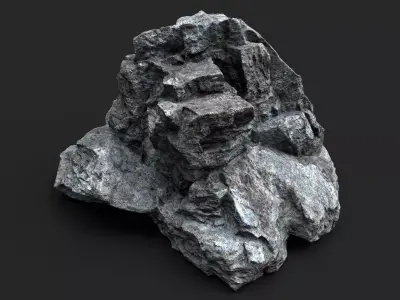 Rock 16-7 Low-poly 3D model