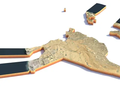 Sharjah City United Arab Emirates UAE 3D model