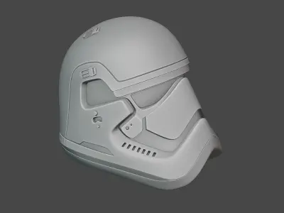Star Wars Stormtrooper Helmet- High poly 3D model