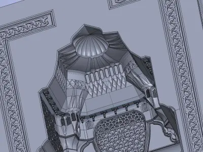 stone gate  3D model