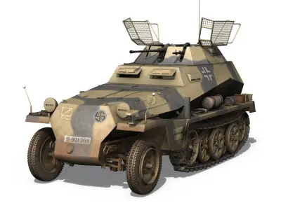 SDKFZ 250 9 - Reconnaissance Halftruck - Nordland 3D model