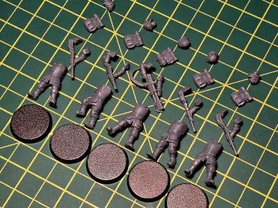 Feudal Guard - Infantry Builder 3D print model