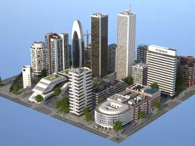 White City 2 Low-poly 3D model