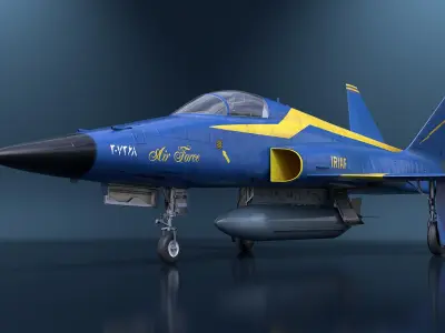  HESA Saeqeh Combat Jet Blue Simplified 