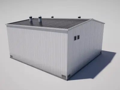  Industrial Building Low-poly 3D model buy
