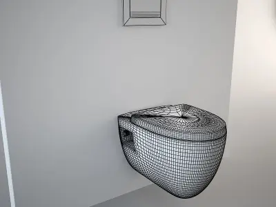 Generic Wall Hung toilet 3D model