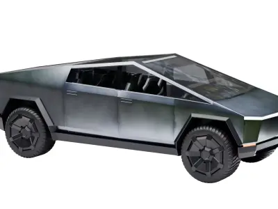 Tesla Cybertruck Low-poly 3D model