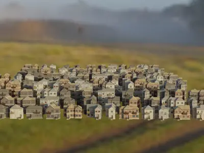City Pack Low-poly 3D model buy