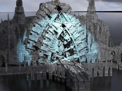 Covenant City Hub Kit bash  3D model