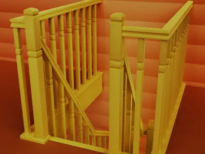 Stairs staircase 3D model