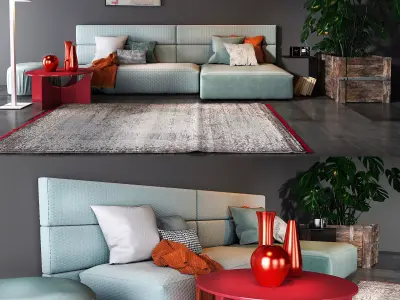 Twils living set 04B 3D model