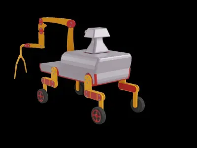 Reckie The Bot Low-poly 3D model