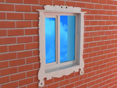 jamb on the window 3D model