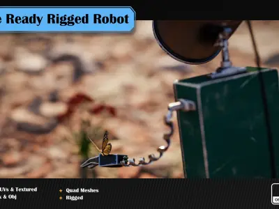 Hector 3D Model Rigged Robot 3D model