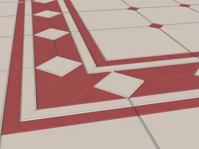 Floor Tile 01 Free low-poly 3D model