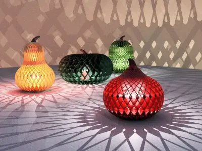 Pumpkin light Lampion 3D print model