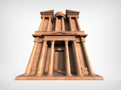 Petra Al Khazneh or The Treasury at Petra 3D model