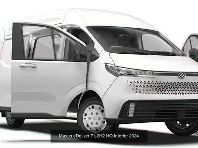 Maxus eDeliver 7  HQ Interior 2024 collection 3D Model Pack