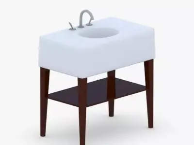 1592 - Sink Low-poly 3D model