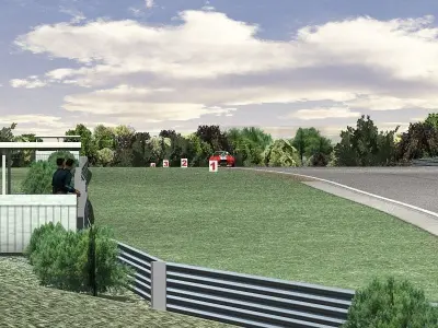 Skip Barber Motorsports Park Game Ready Low-poly 3D model