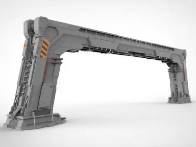 Sci Fi Modular Environment 10 3D model