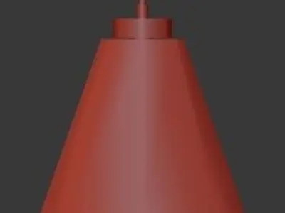 Untitled claremont pendant light with clear glass shade 3D model