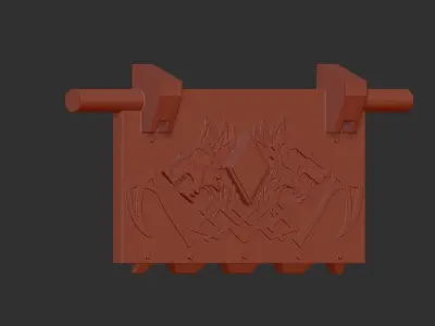 SM Land Raider Front Doors 3D print model