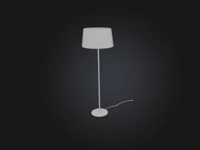 Realistic Floor Lamp Low-poly 3D model
