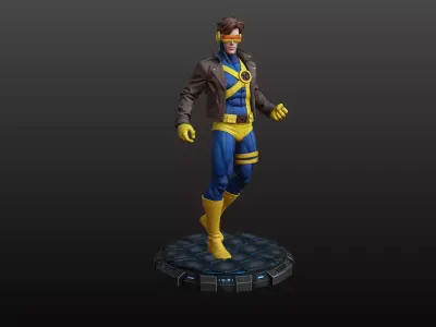 Laser Eyes Super Hero STL Futuristic Collector 3D print model